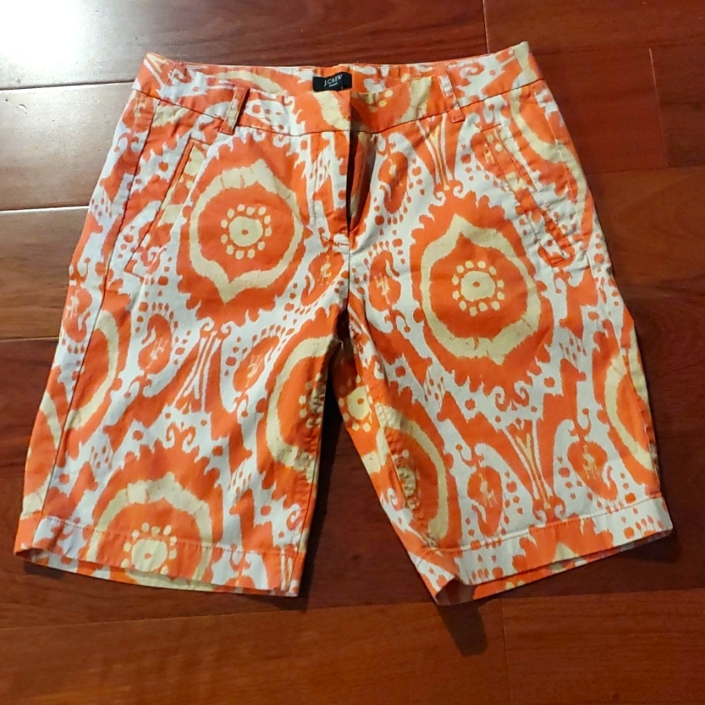JCrew Ikat Patterned summer shorts